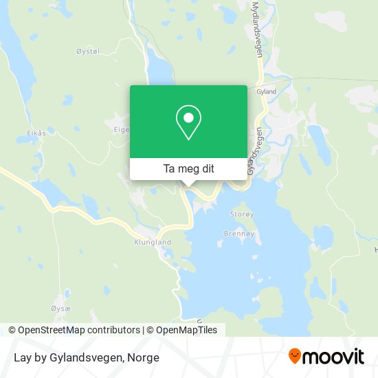 Lay by Gylandsvegen kart