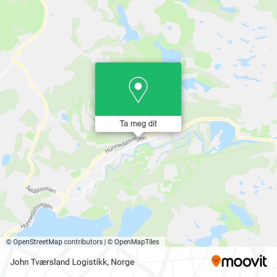 John Tværsland Logistikk kart