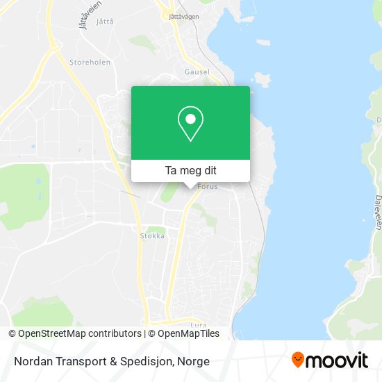 Nordan Transport & Spedisjon kart