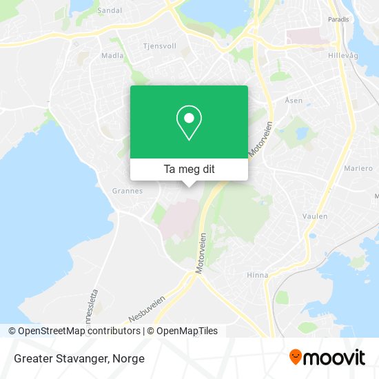 Greater Stavanger kart