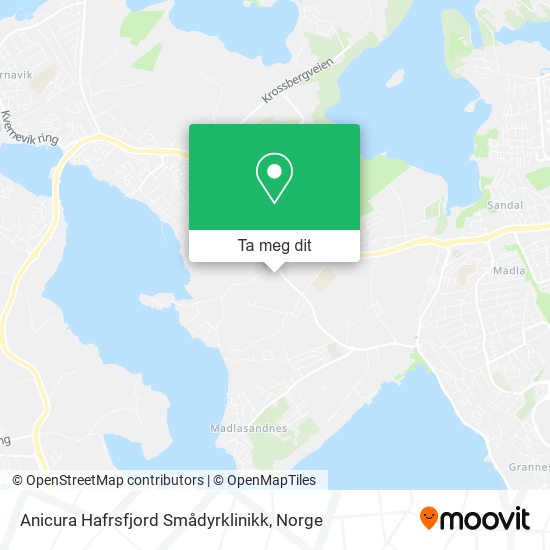 Anicura Hafrsfjord Smådyrklinikk kart
