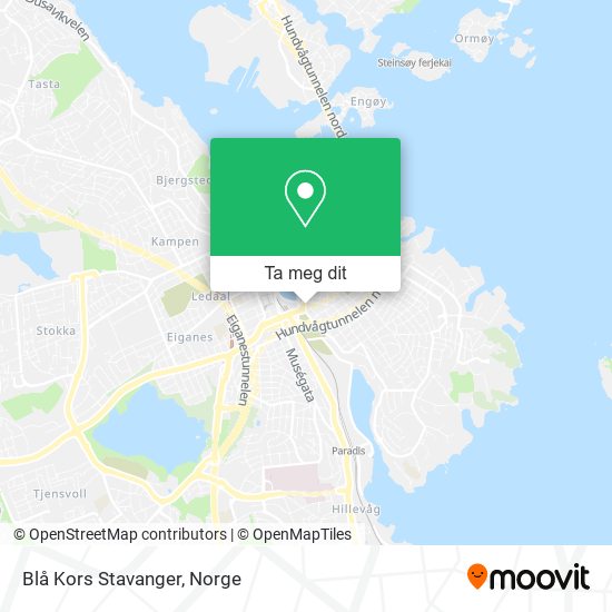 Blå Kors Stavanger kart