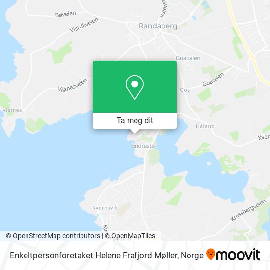 Enkeltpersonforetaket Helene Frafjord Møller kart
