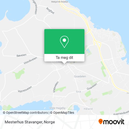 Mesterhus Stavanger kart
