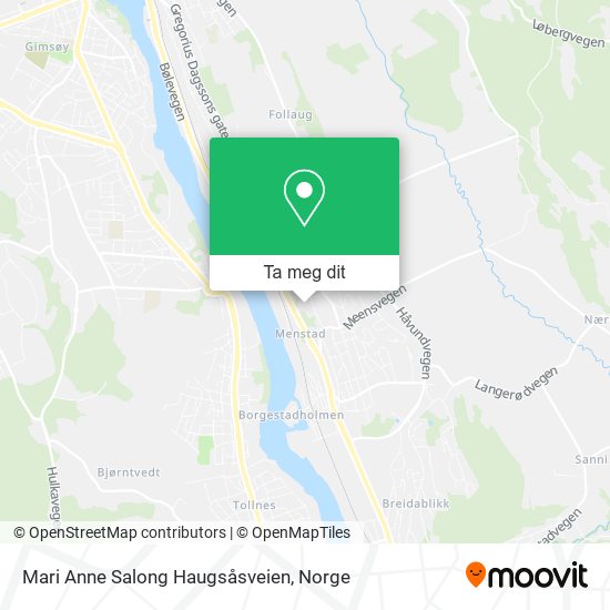 Mari Anne Salong Haugsåsveien kart