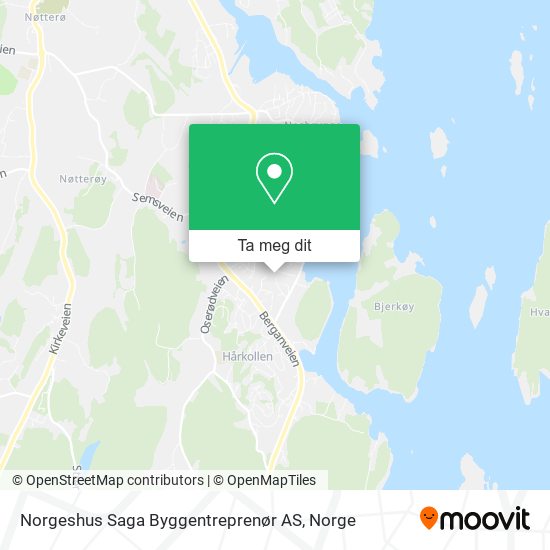 Norgeshus Saga Byggentreprenør AS kart
