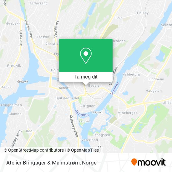 Atelier Bringager & Malmstrøm kart