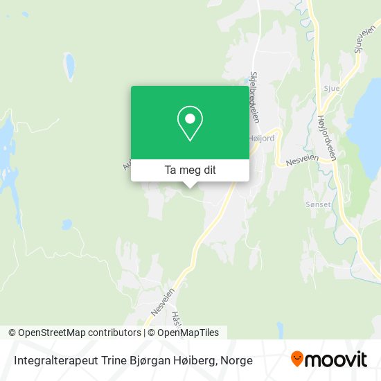 Integralterapeut Trine Bjørgan Høiberg kart