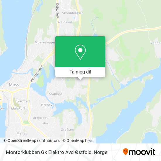 Montørklubben Gk Elektro Avd Østfold kart