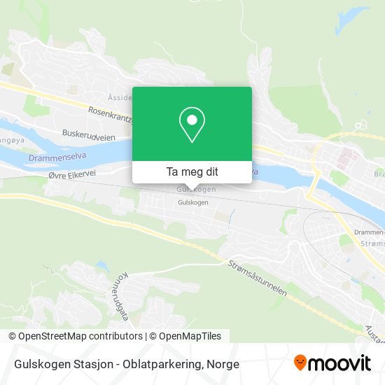 Gulskogen Stasjon - Oblatparkering kart