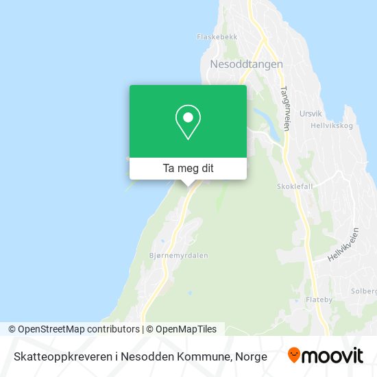 Skatteoppkreveren i Nesodden Kommune kart