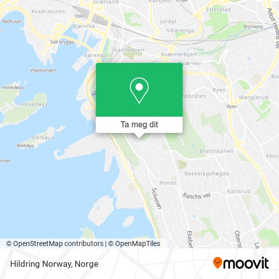 Hildring Norway kart