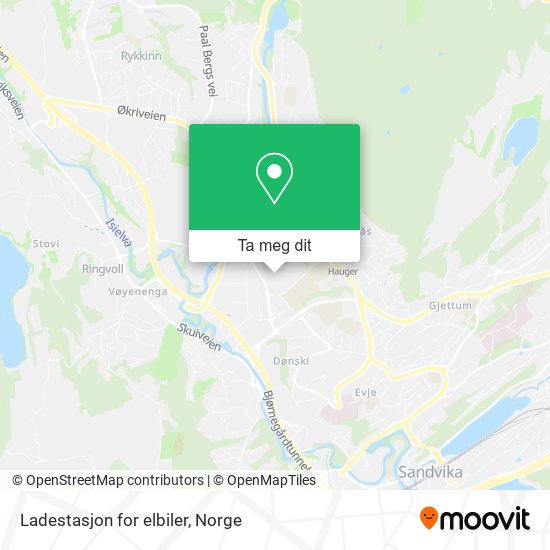 Ladestasjon for elbiler kart