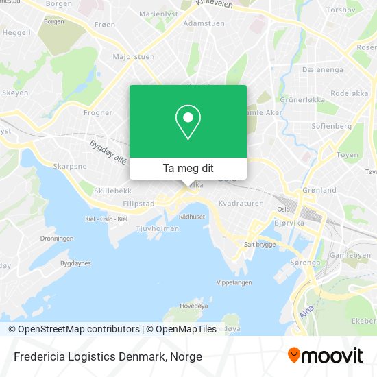 Fredericia Logistics Denmark kart