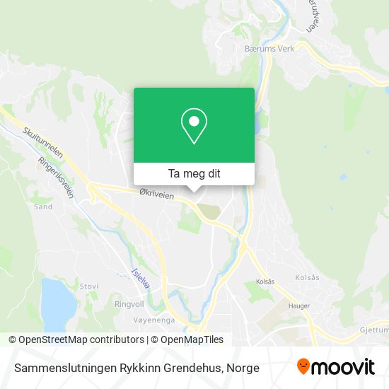 Sammenslutningen Rykkinn Grendehus kart