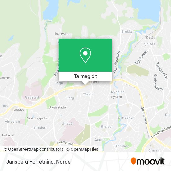 Jansberg Forretning kart