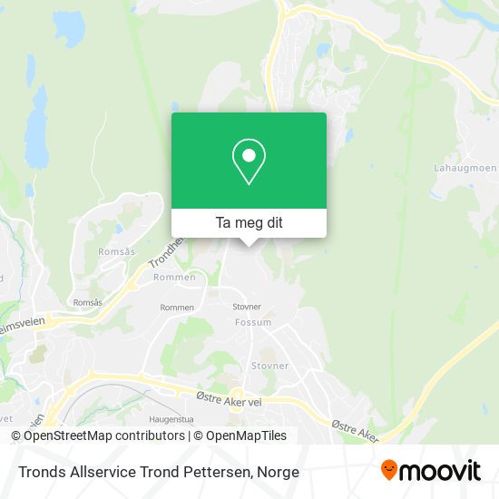 Tronds Allservice Trond Pettersen kart