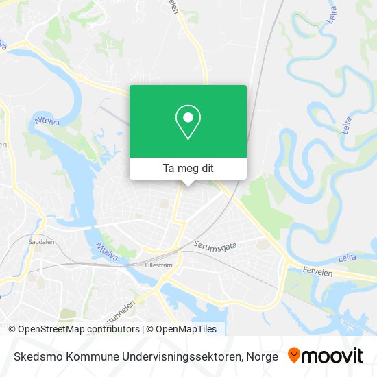 Skedsmo Kommune Undervisningssektoren kart