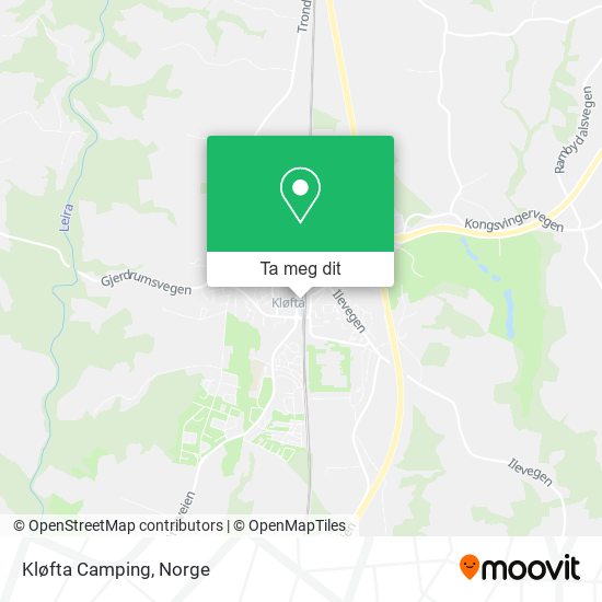 Kløfta Camping kart