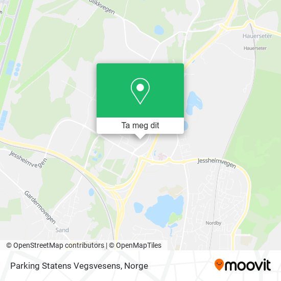 Parking Statens Vegsvesens kart