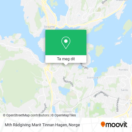 Mth Rådgiving Marit Tinnan Hagen kart