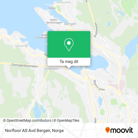 Norfloor AS Avd Bergen kart