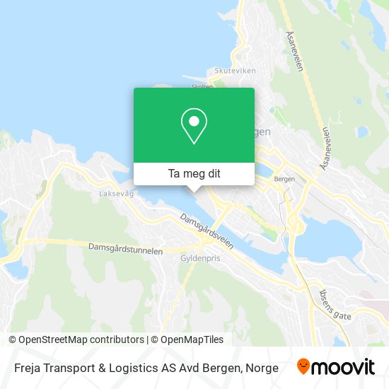 Freja Transport & Logistics AS Avd Bergen kart