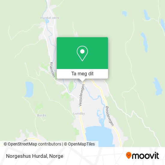 Norgeshus Hurdal kart