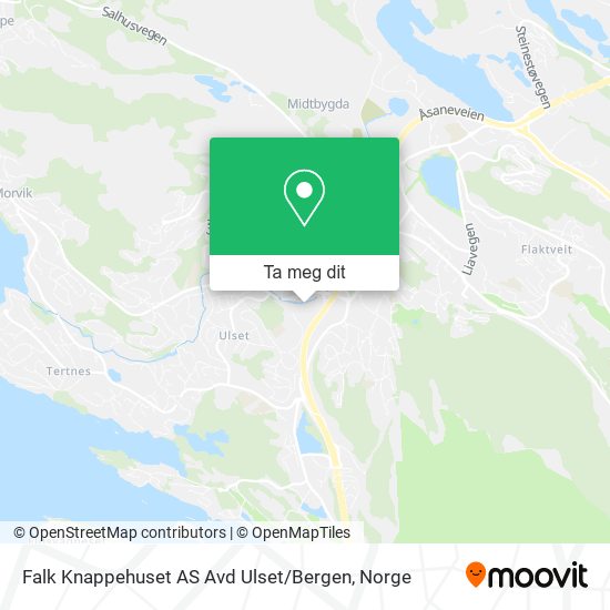 Falk Knappehuset AS Avd Ulset / Bergen kart