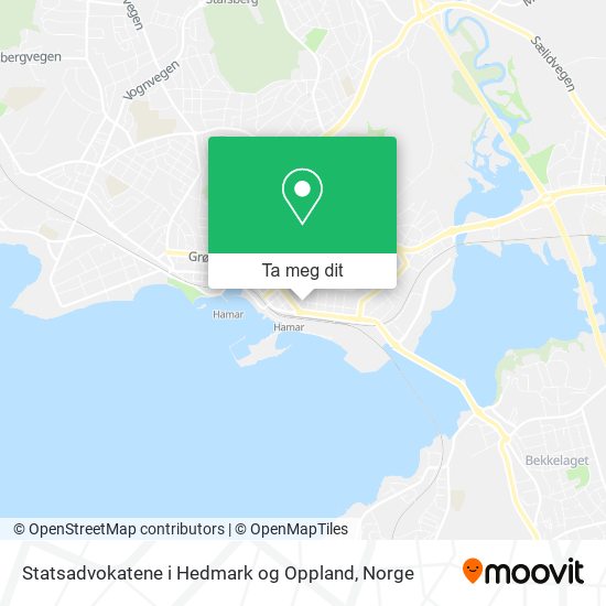 Statsadvokatene i Hedmark og Oppland kart