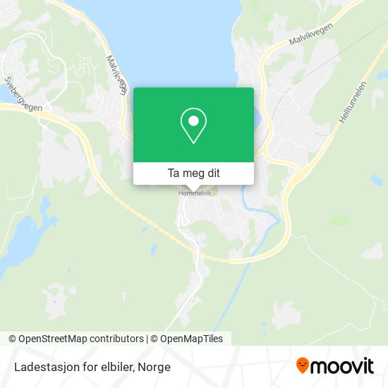 Ladestasjon for elbiler kart