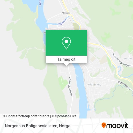Norgeshus Boligspesialisten kart