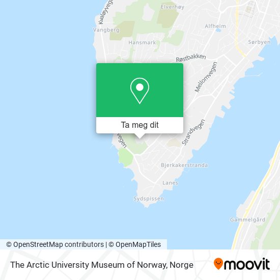 The Arctic University Museum of Norway kart