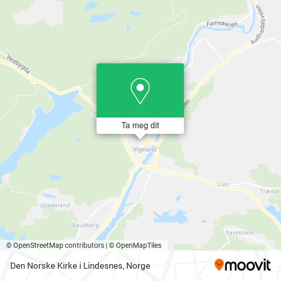 Den Norske Kirke i Lindesnes kart