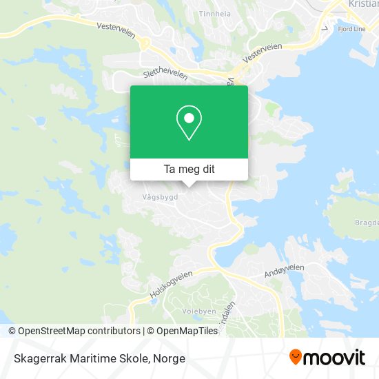 Skagerrak Maritime Skole kart