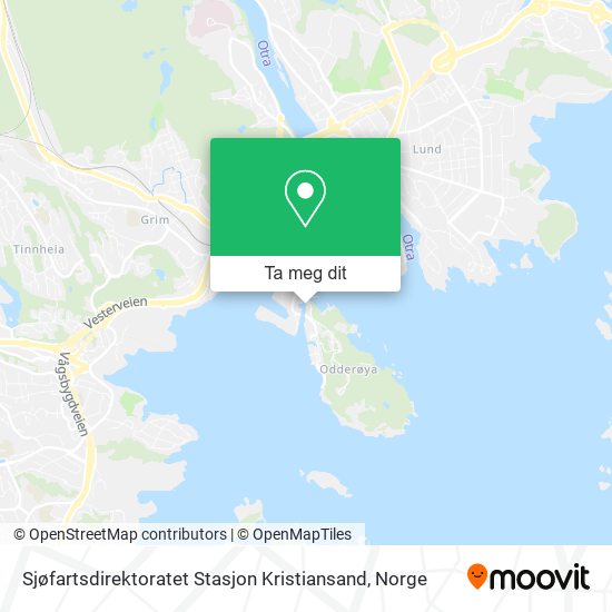 Sjøfartsdirektoratet Stasjon Kristiansand kart