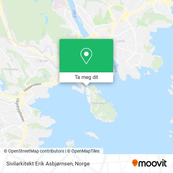 Sivilarkitekt Erik Asbjørnsen kart