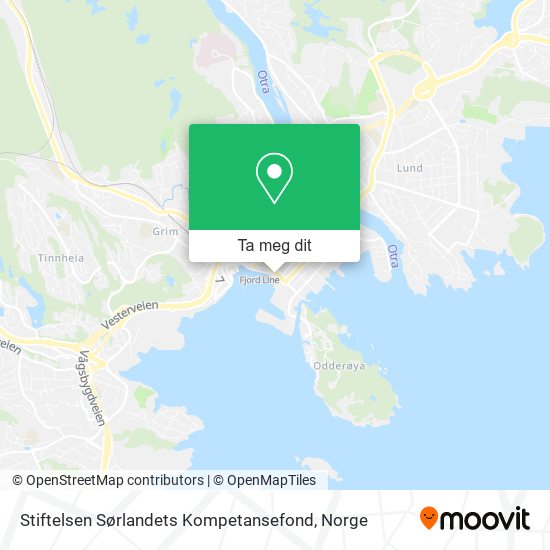 Stiftelsen Sørlandets Kompetansefond kart