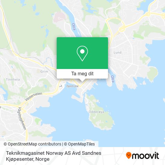 Teknikmagasinet Norway AS Avd Sandnes Kjøpesenter kart
