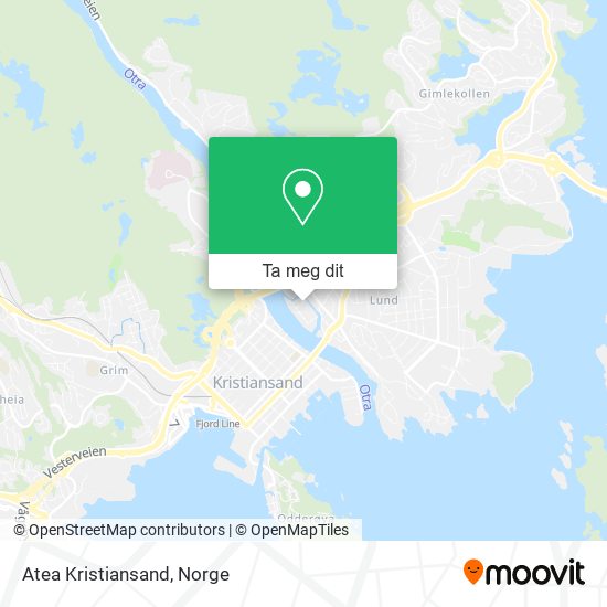 Atea Kristiansand kart