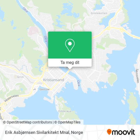 Erik Asbjørnsen Sivilarkitekt Mnal kart