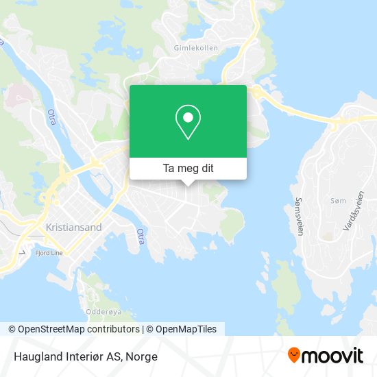 Haugland Interiør AS kart