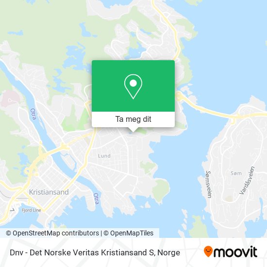 Dnv - Det Norske Veritas Kristiansand S kart
