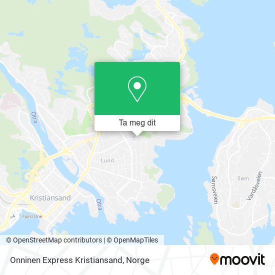 Onninen Express Kristiansand kart