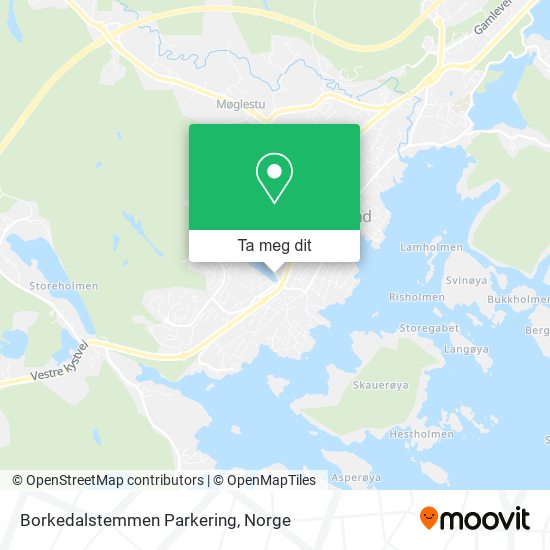 Borkedalstemmen Parkering kart