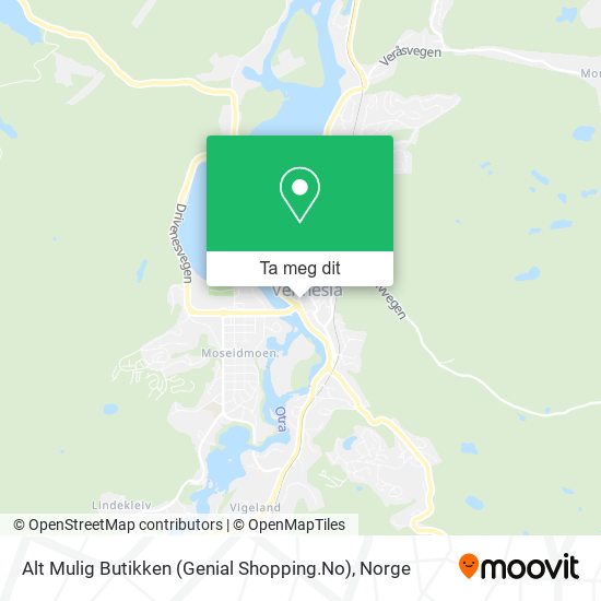 Alt Mulig Butikken (Genial Shopping.No) kart