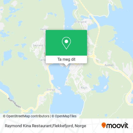 Raymond Kina Restaurant,Flekkefjord kart