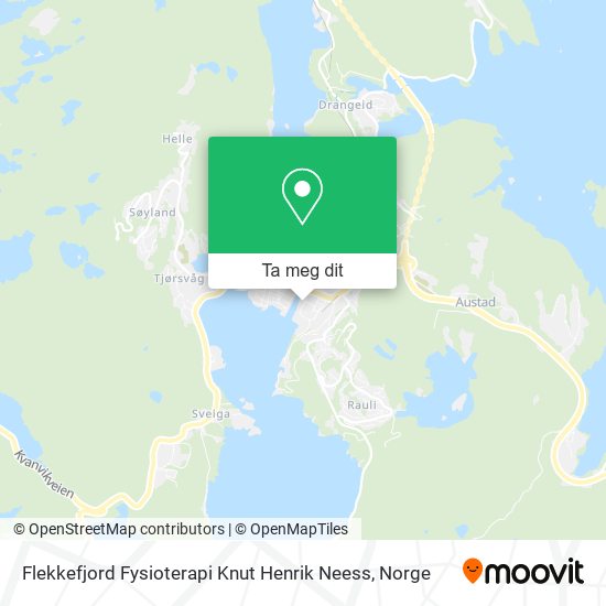 Flekkefjord Fysioterapi Knut Henrik Neess kart