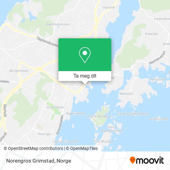 Norengros Grimstad kart