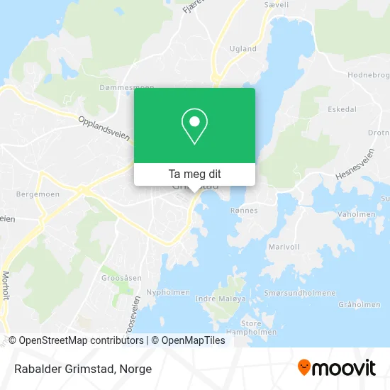 Rabalder Grimstad kart